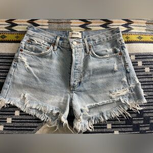 A golden Parker shorts